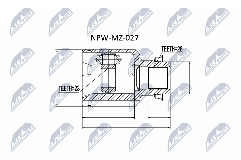 NPWMZ027 NTY Граната внутренняя передняя правая