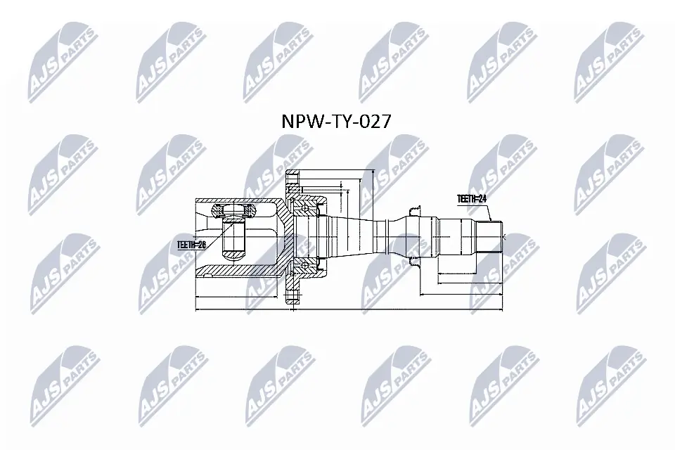 NPWTY027 NTY Граната внутренняя передняя правая