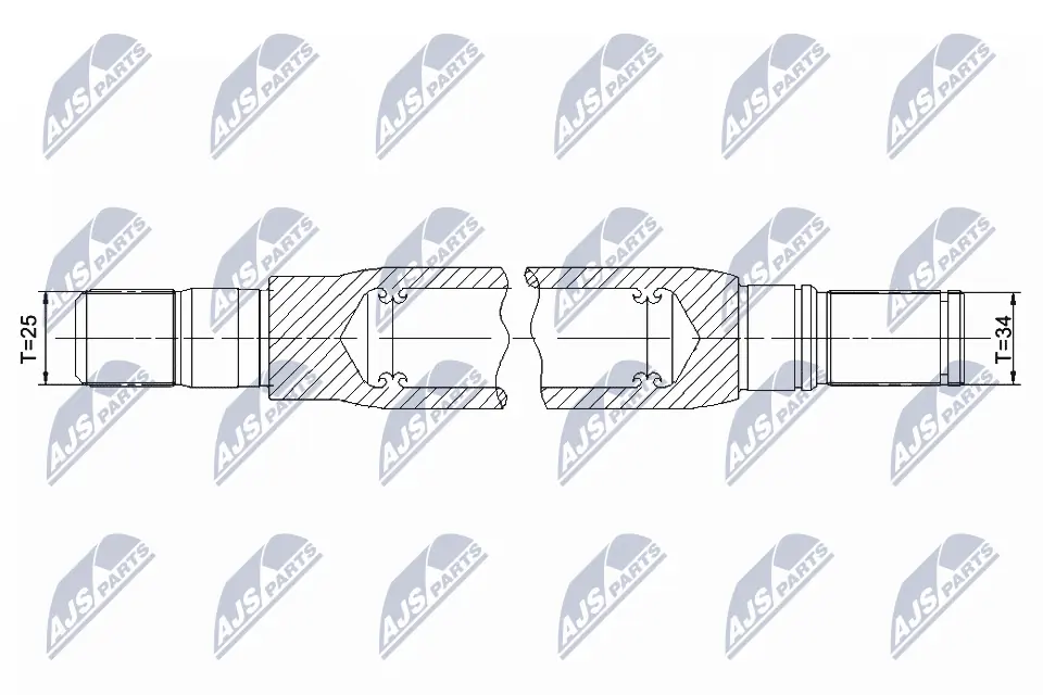 Шарнир привода внутренний NTY NWPPL003 цена, от 38.37 USD
