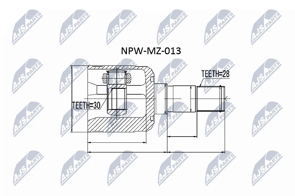 NPWMZ013 NTY Граната внутренняя передняя левая