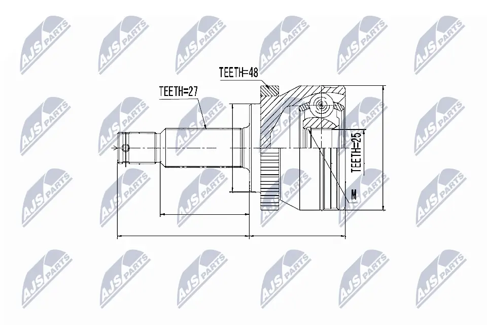 Junta homocinética externa dianteira Hyundai Sonata 6 YF