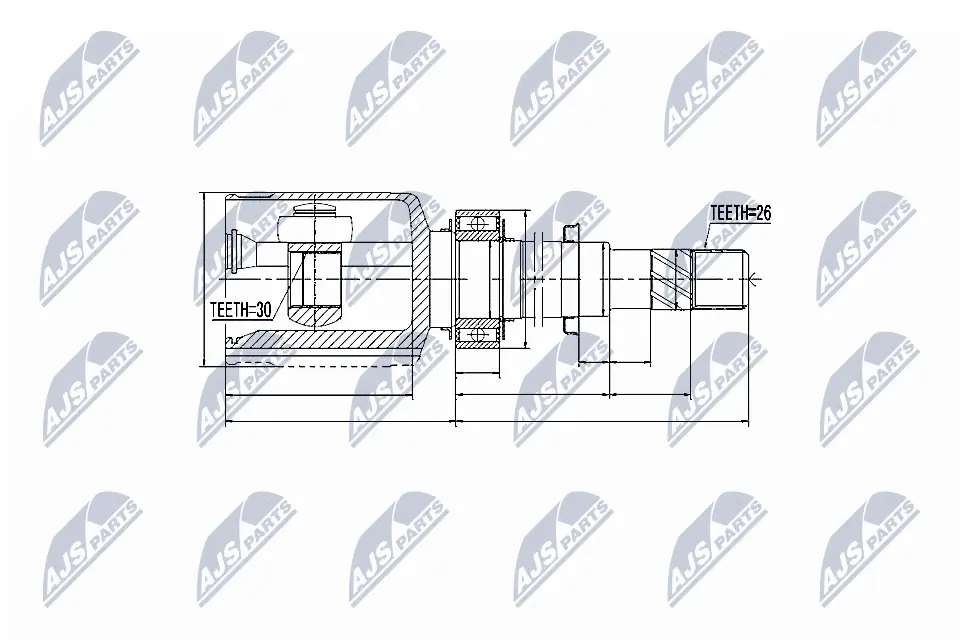 Граната внутренняя передняя правая на Nissan Qashqai +2 I J10