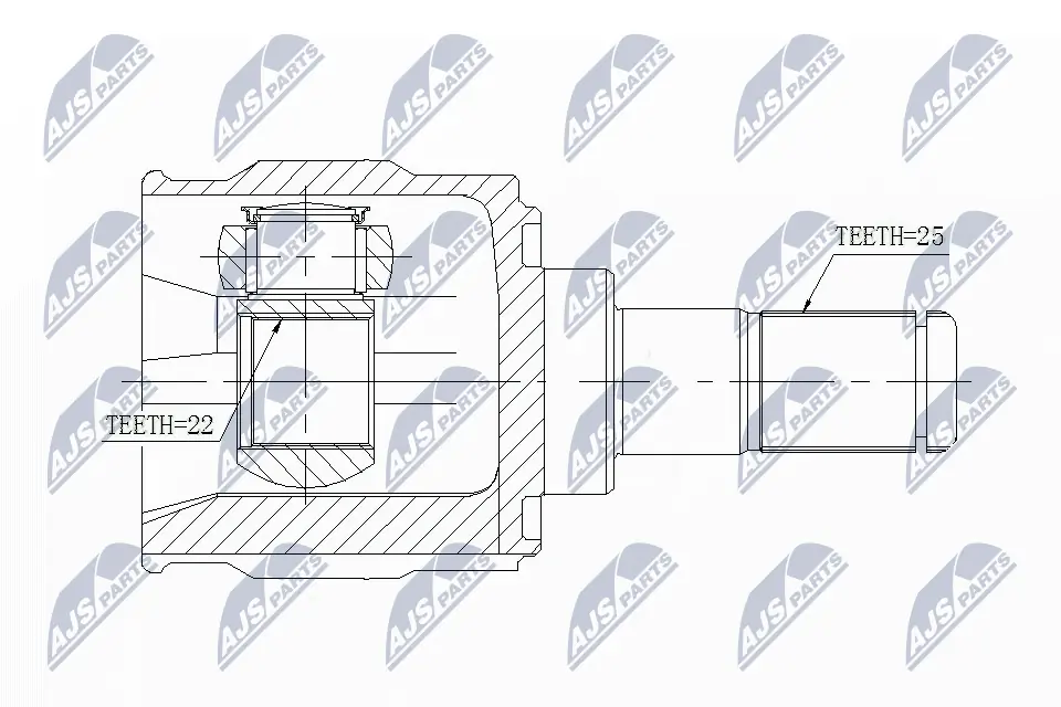 TIJ0072 Magneti Marelli Граната внутренняя передняя левая