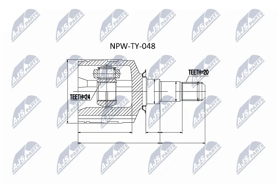 NPWTY048 NTY Граната внутренняя передняя левая