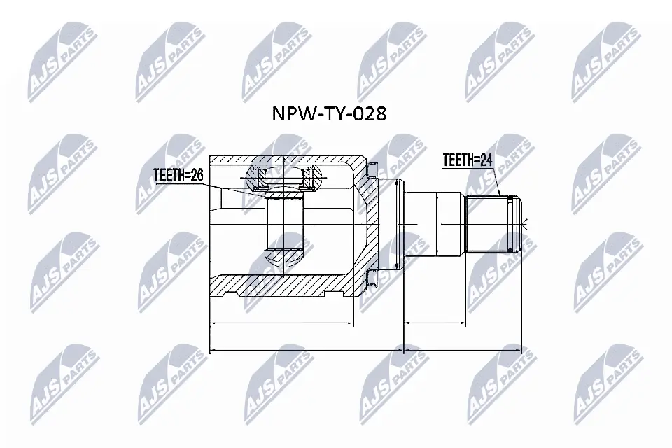 NPWTY028 NTY Граната внутренняя передняя левая