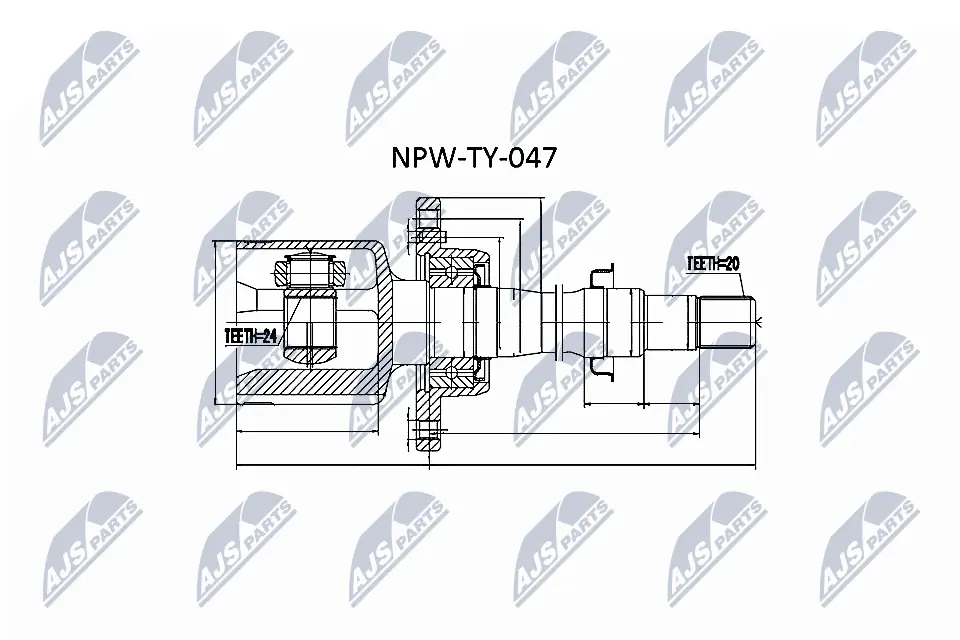 NPWTY047 NTY Граната внутренняя передняя правая