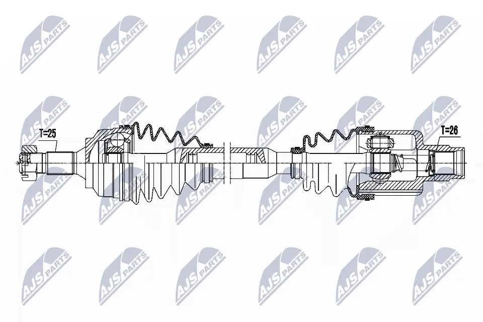 Правая полуось 5011047 Kamoka