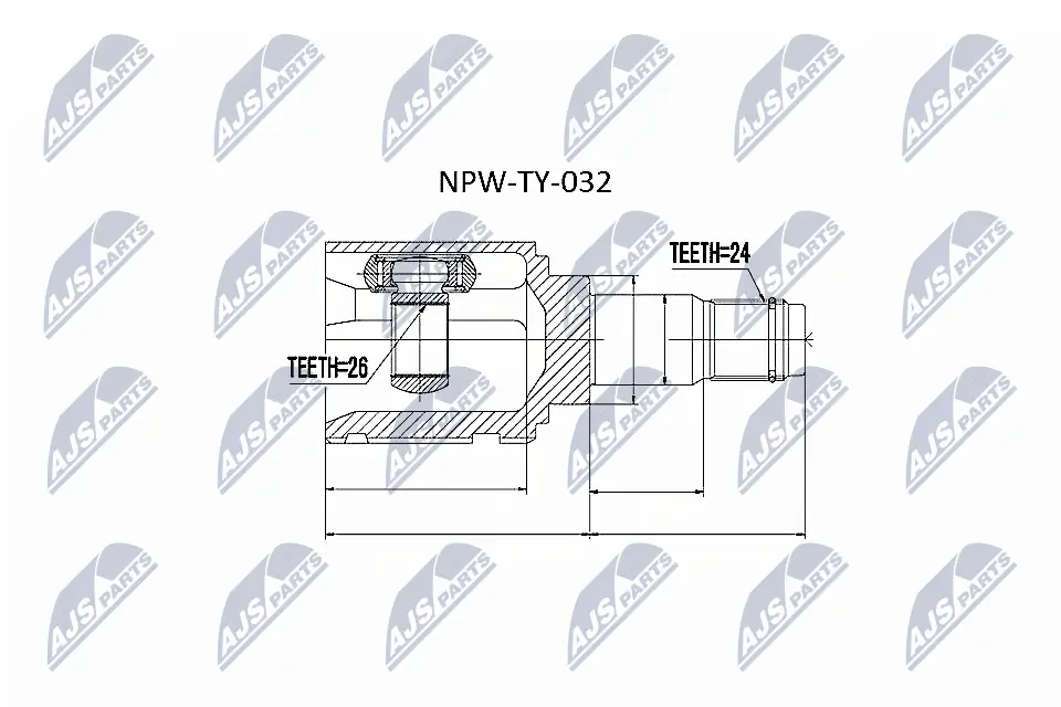 NPWTY032 NTY Граната внутренняя передняя левая