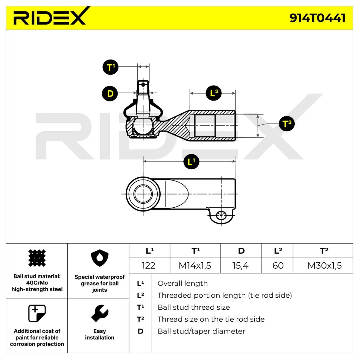 Рулевой наконечник Central CEN72R цена, от 19.32 USD