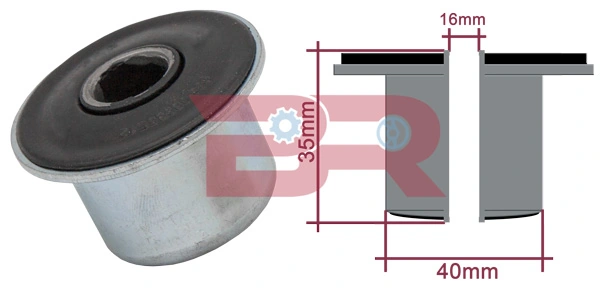 Купить MG0804 Metgum Втулка рессоры