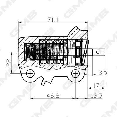 Натяжной ролик ремня ГРМ Mitsubishi Outlander II XL внедорожник (CWW) (2005 - 2012) цена, от 70.70 USD