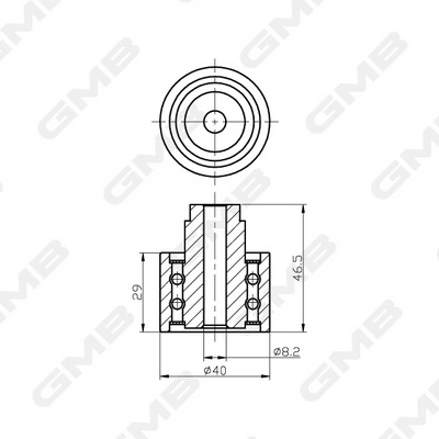 Обводной ролик ремня ГРМ GMB GT30620 цена, от 12.26 USD