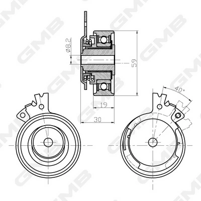 Ролик ГРМ GTB0020 GMB