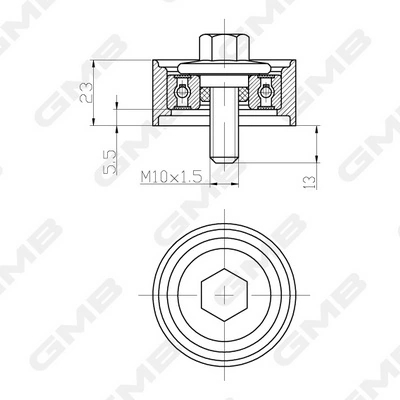 2528604000 Chrysler Паразитный ведущий ролик