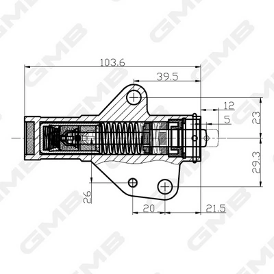 Натяжной ролик ремня ГРМ GMB GHAT133 цена, от 53.91 USD