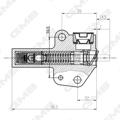Натяжной ролик ремня ГРМ GMB GHAT102 цена, от 29.75 USD