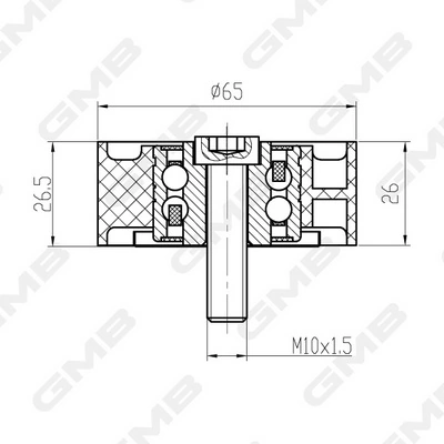 Паразитный ролик ГРМ GTC0020 GMB