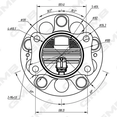 Ступицы задних колес HSC 52730F2000 цена, от 88.47 USD