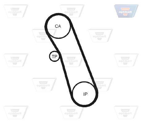 Купить Ремень ГРМ Форд Фиеста Mk2 FBD