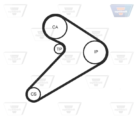 Correia do mecanismo de distribuição de gás Mitsubishi L 300 P0W, P1W, P2W