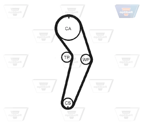 Correia do mecanismo de distribuição de gás Renault Megane 1 BA0, BA1