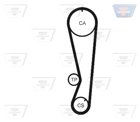 Correia do mecanismo de distribuição de gás Toyota Corolla