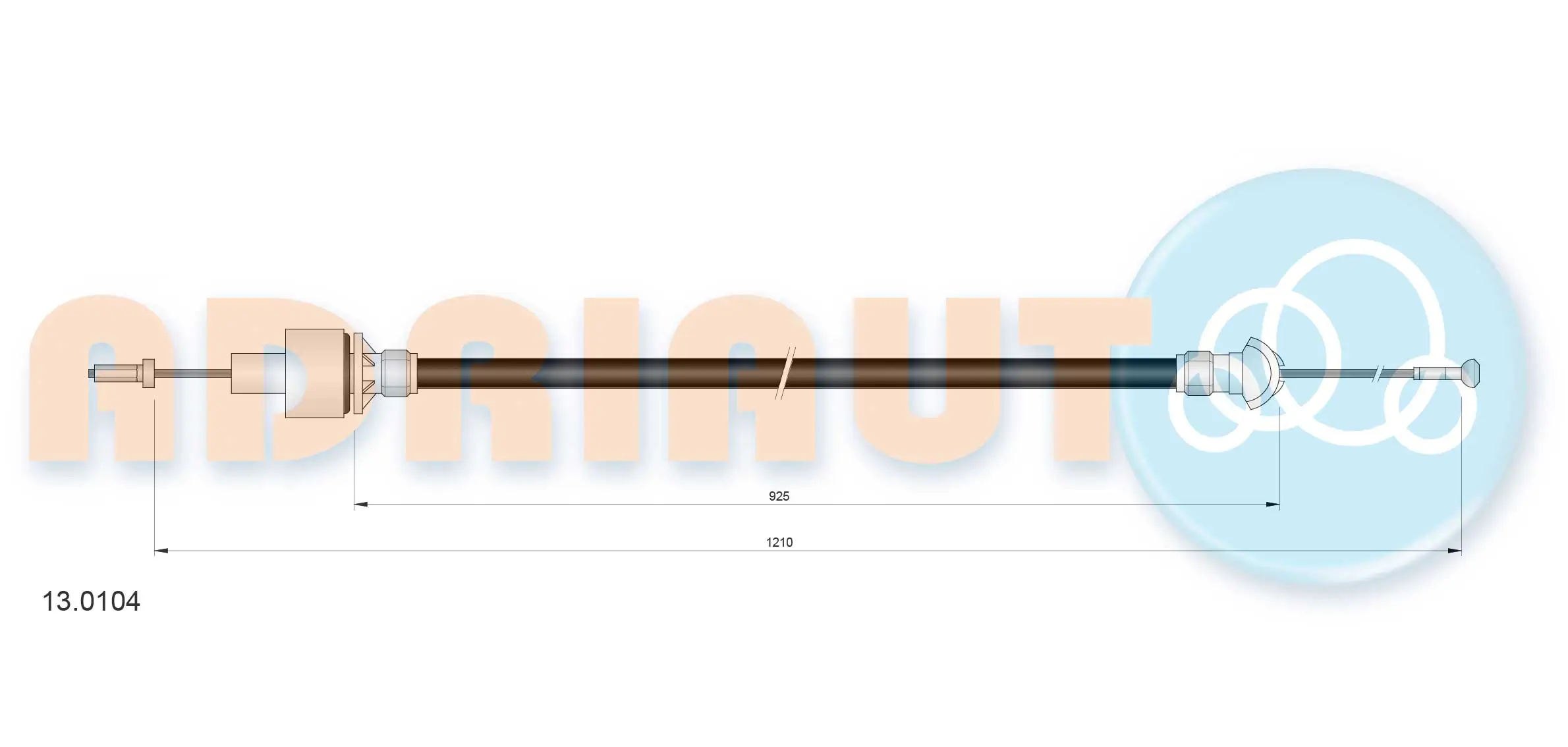 Cabo de embraiagem Ford Escort 3 AWA