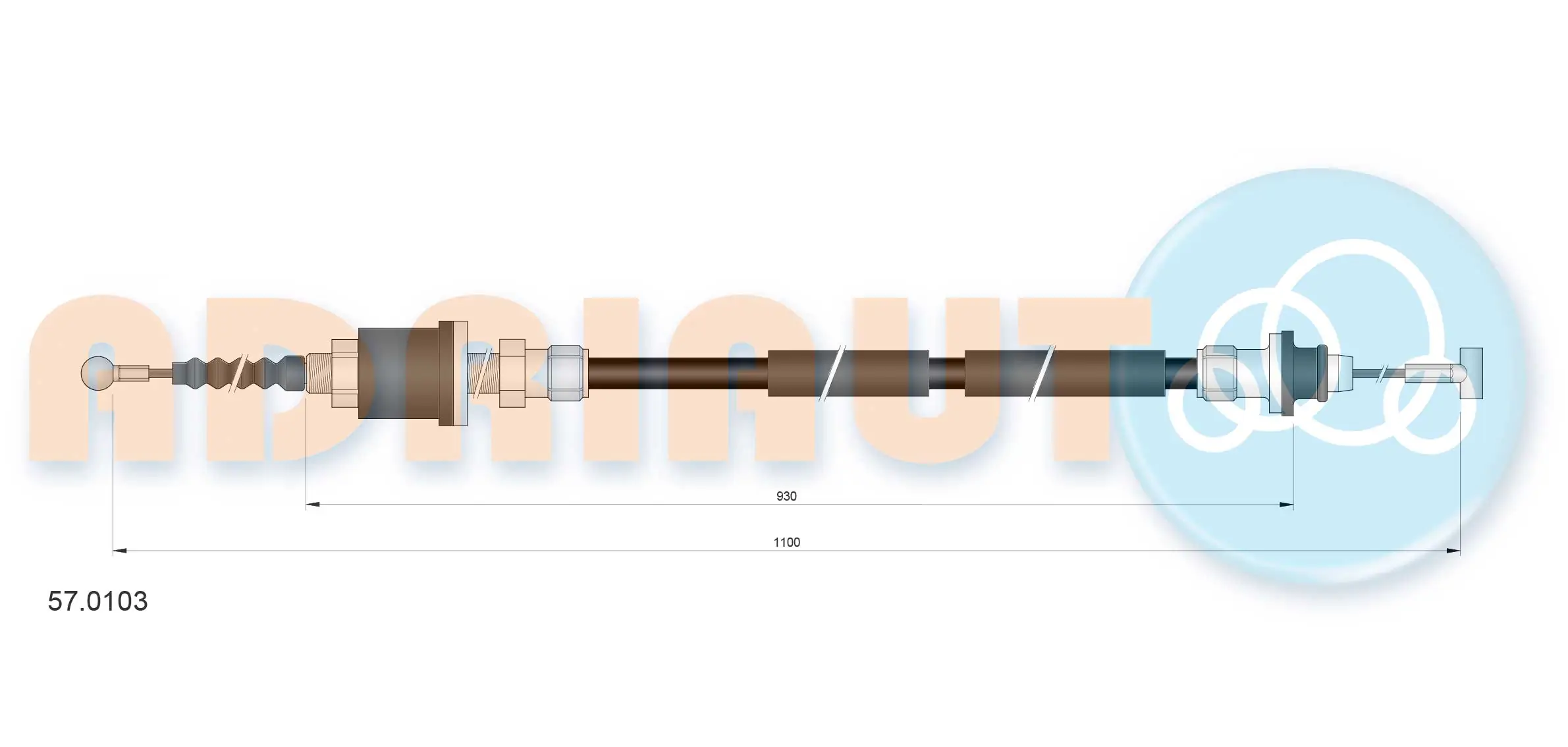 Тросик сцепления Вольво 240 