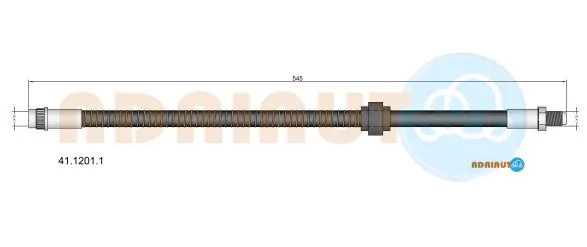 Mangueira do freio dianteira Renault Master 2 JD, ND