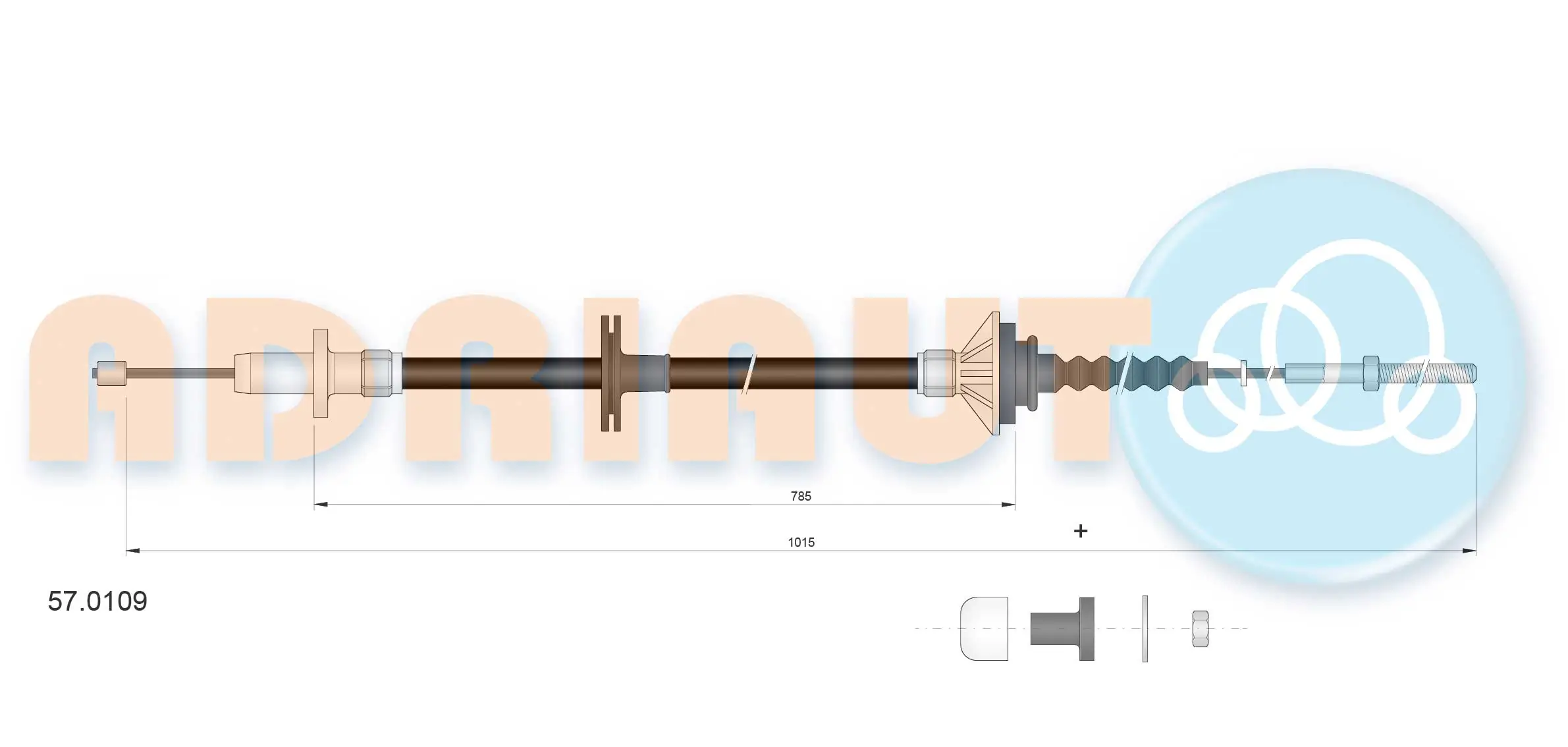Трос сцепления Volvo 460 L седан (464) (1988 - 1996) цена, от 10.04 USD