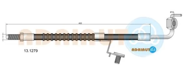 Mangueira do freio dianteira Ford Escort AVL