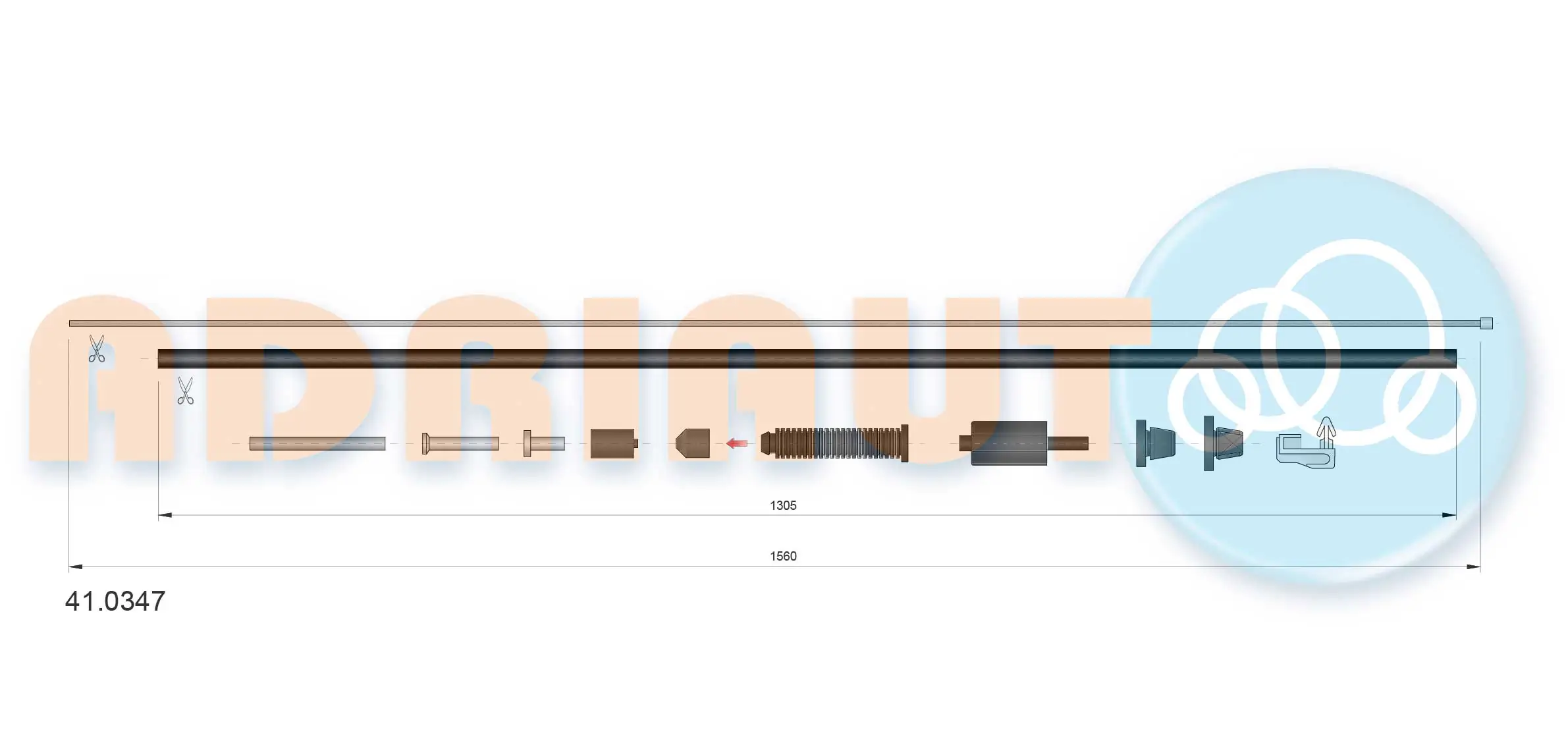 Cabo/pedal de gás (de acelerador) Renault 21 S48