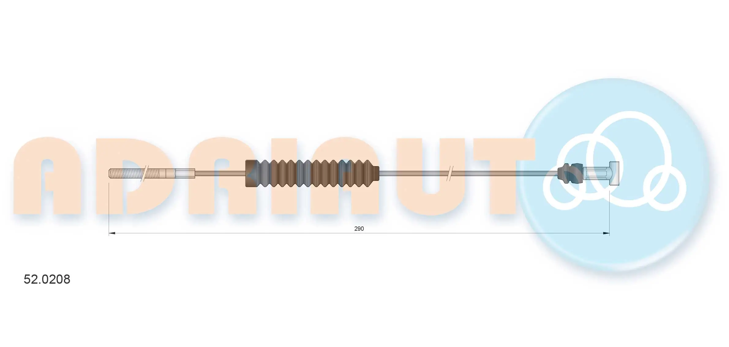 Cabo do freio de estacionamento dianteiro Toyota Corolla E11