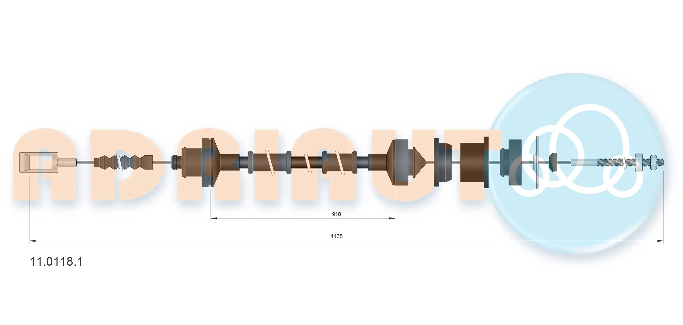 Cabo de embraiagem Peugeot Boxer 1 230L