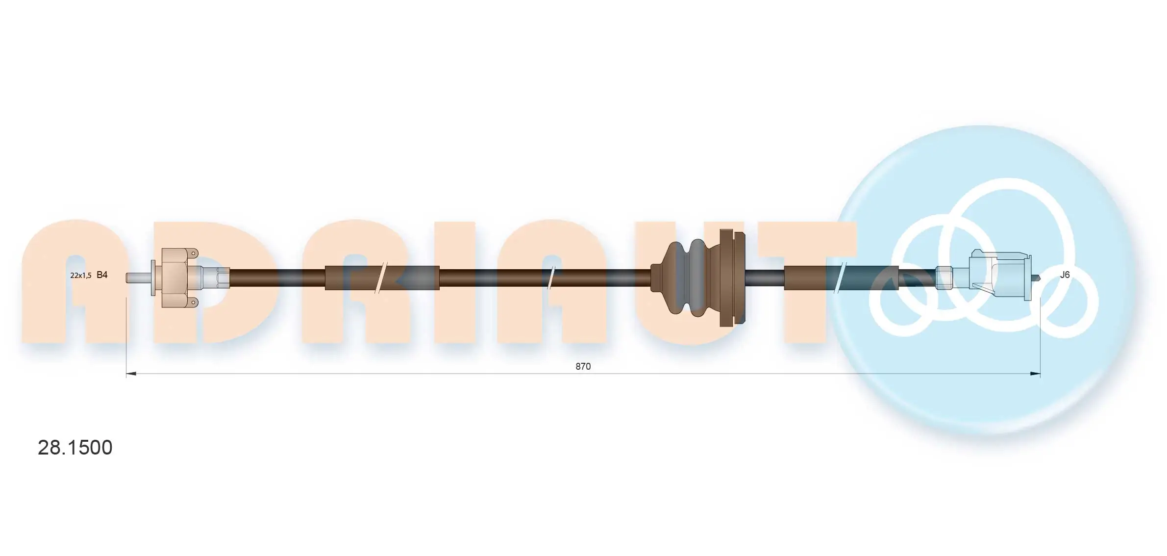 Cabo de acionamento de velocímetro Nissan Micra K11