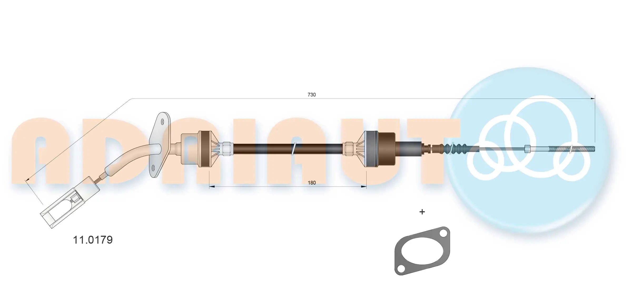 Cabo de embraiagem Fiat Doblo 1 223