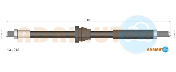 Шланг тормозной передний 6114613 Ford