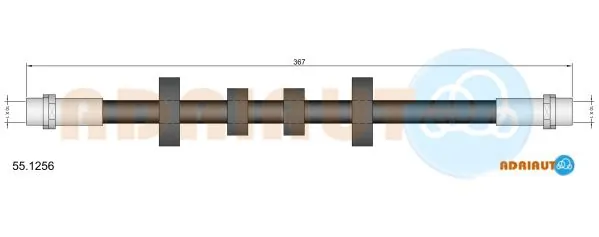 Mangueira do freio dianteira Nissan Micra K11