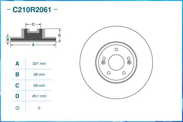  Передние тормозные диски Hyundai Veracruz 