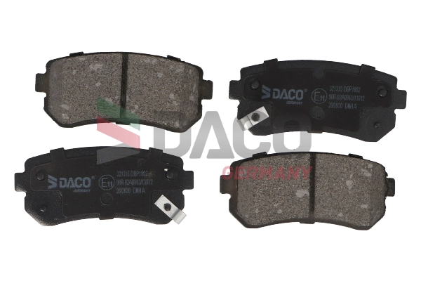 321315 Daco Колодки тормозные дисковые комплект