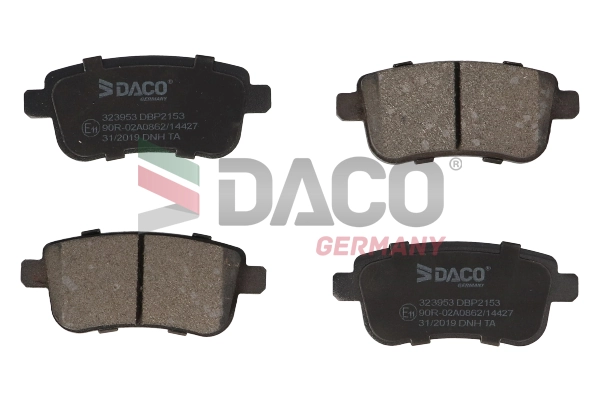 Sapatas do freio traseiras de disco Renault Scenic JZ0, JZ1