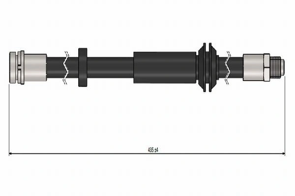 PHB430 Polcar Гибкая тормозная трубка задняя
