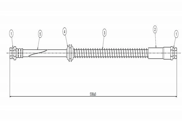 Mangueira do freio dianteira Seat Toledo 3 5P2