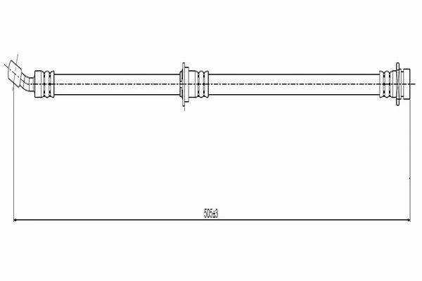  Mangueira do freio dianteira Honda HR-V SUV (GH) (1999 - 2005) 