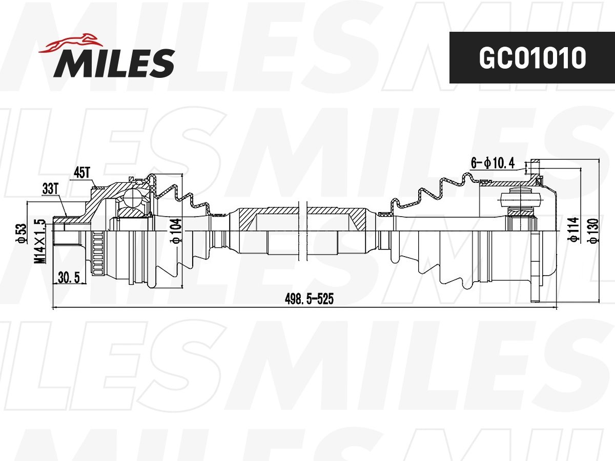 Купить 0022679 GKN-Spidan Привод в сборе левый