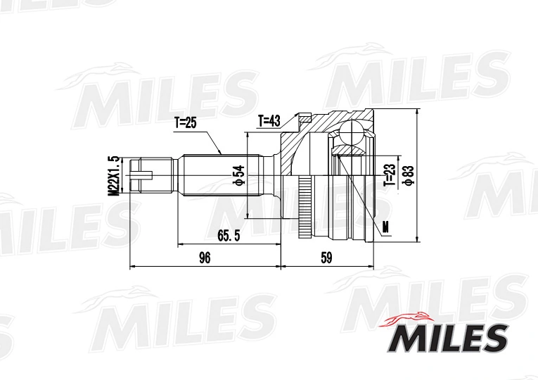 Граната колесная GKN-Spidan 0021718 цена, от 24.67 USD