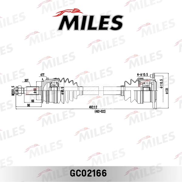 Привод передний правый Mitsubishi 3815A580 цена, от 141.08 USD