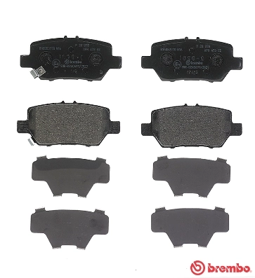 P28078 Brembo Колодки тормозные дисковые комплект