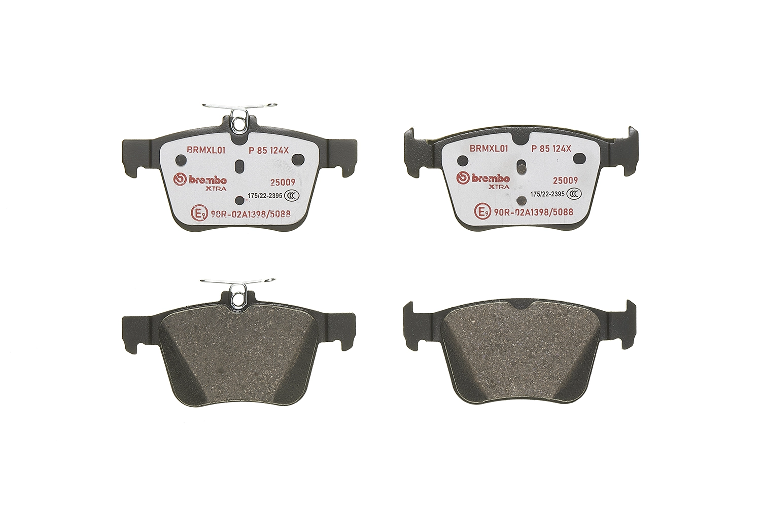 P85124X Brembo Колодки тормозные дисковые комплект