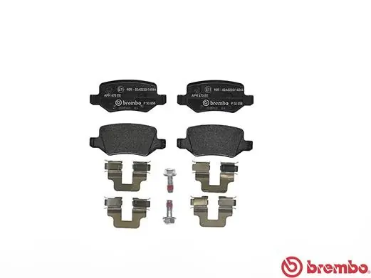 P50058 Brembo Колодки тормозные дисковые комплект